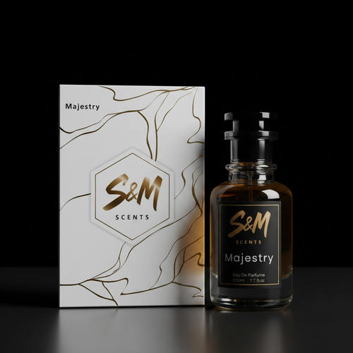 Majestry perfume bottle and box by SM Scents